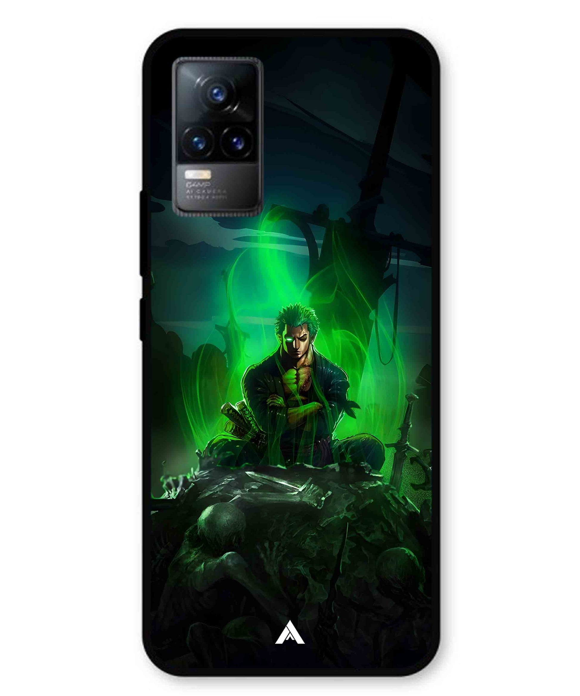 Onepiece Zoro 02 Anime Metal Back Cover Phone Case for Vivo v21e 4G