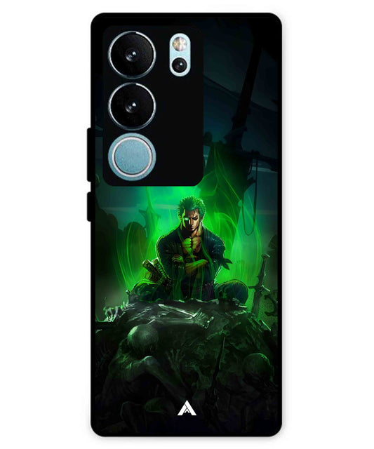 Onepiece Zoro 02 Anime Metal Back Cover Phone Case for Vivo v29