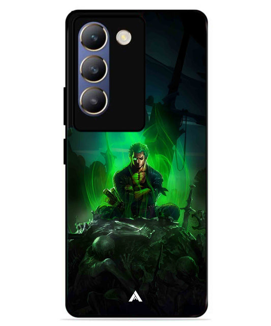 Onepiece Zoro 02 Anime Metal Back Cover Phone Case for Vivo v30 Lite