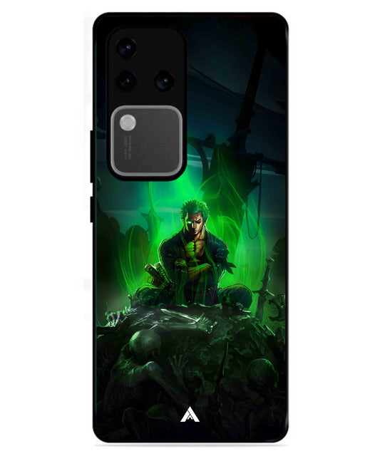 Onepiece Zoro 02 Anime Metal Back Cover Phone Case for Vivo v30 Pro