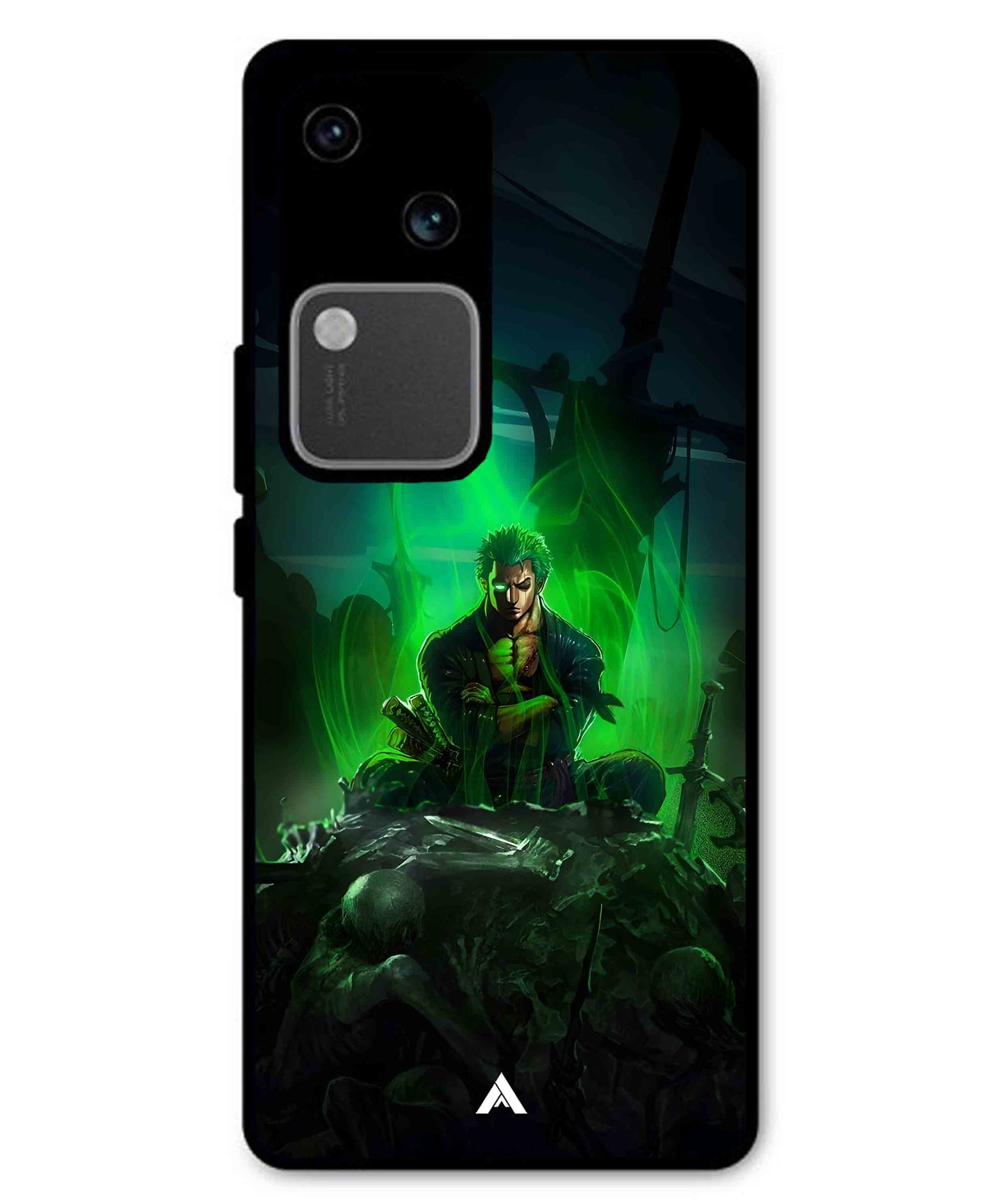Onepiece Zoro 02 Anime Metal Back Cover Phone Case for Vivo v30