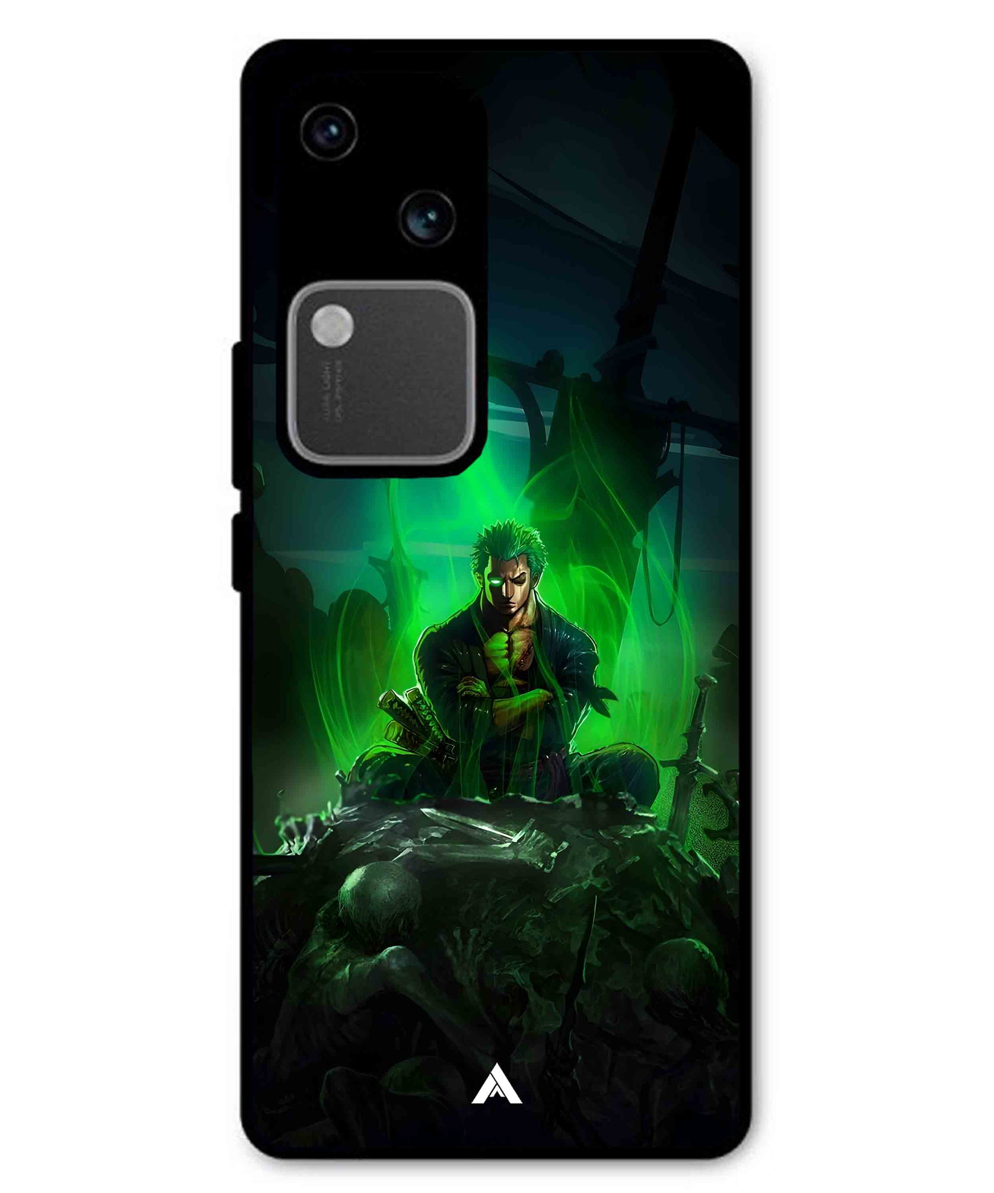 Onepiece Zoro 02 Anime Metal Back Cover Phone Case for Vivo v30