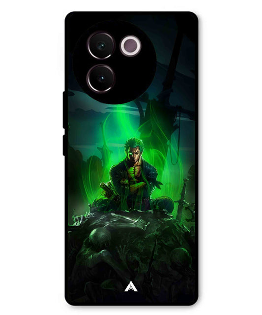 Onepiece Zoro 02 Anime Metal Back Cover Phone Case for Vivo v30e
