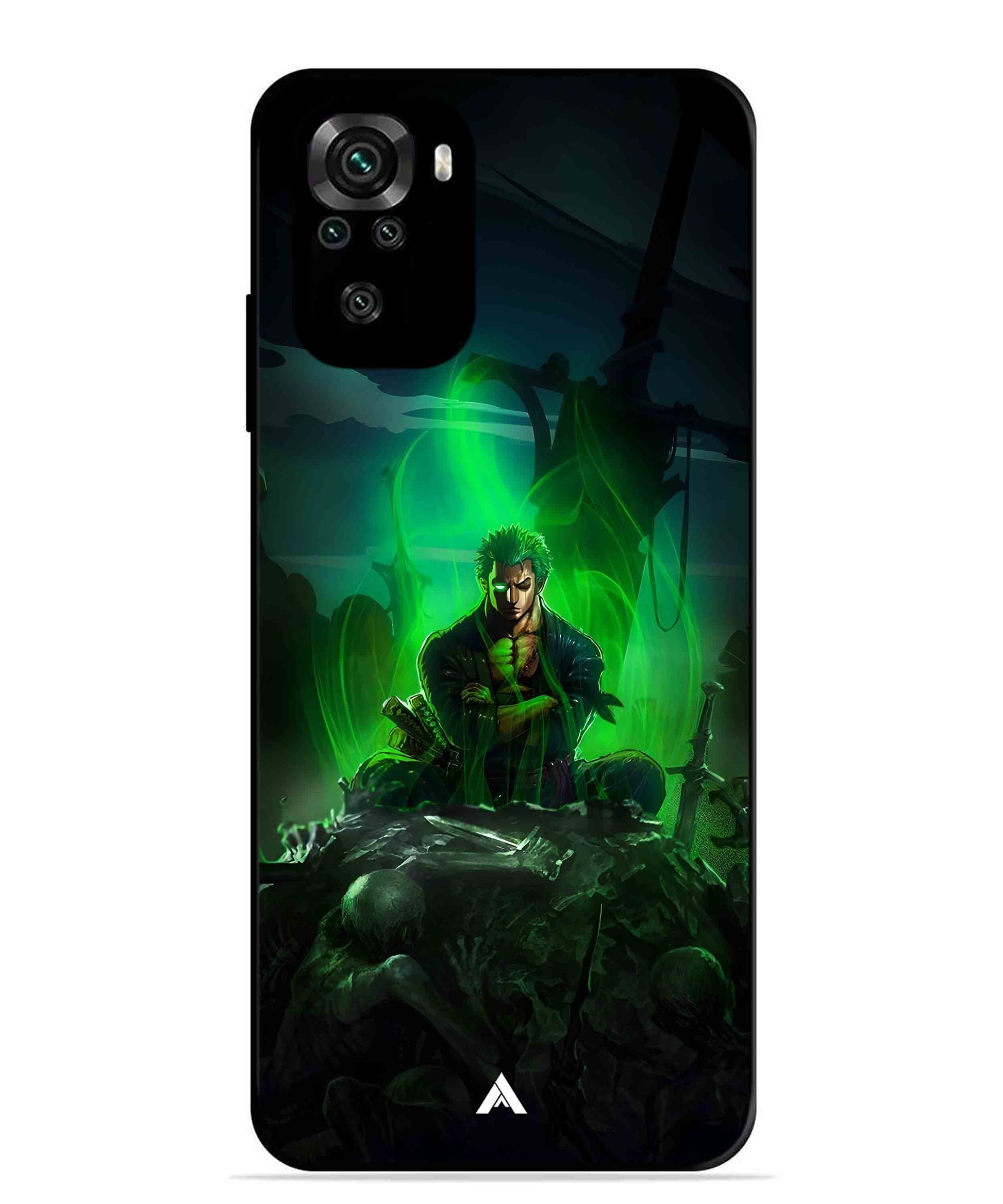 Onepiece Zoro 02 Anime Metal Back Cover Phone Case for Xiaomi Redmi Note 10S