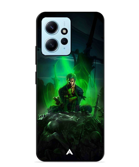 Onepiece Zoro 02 Anime Metal Back Cover Phone Case for Xiaomi Redmi Note 12 4G