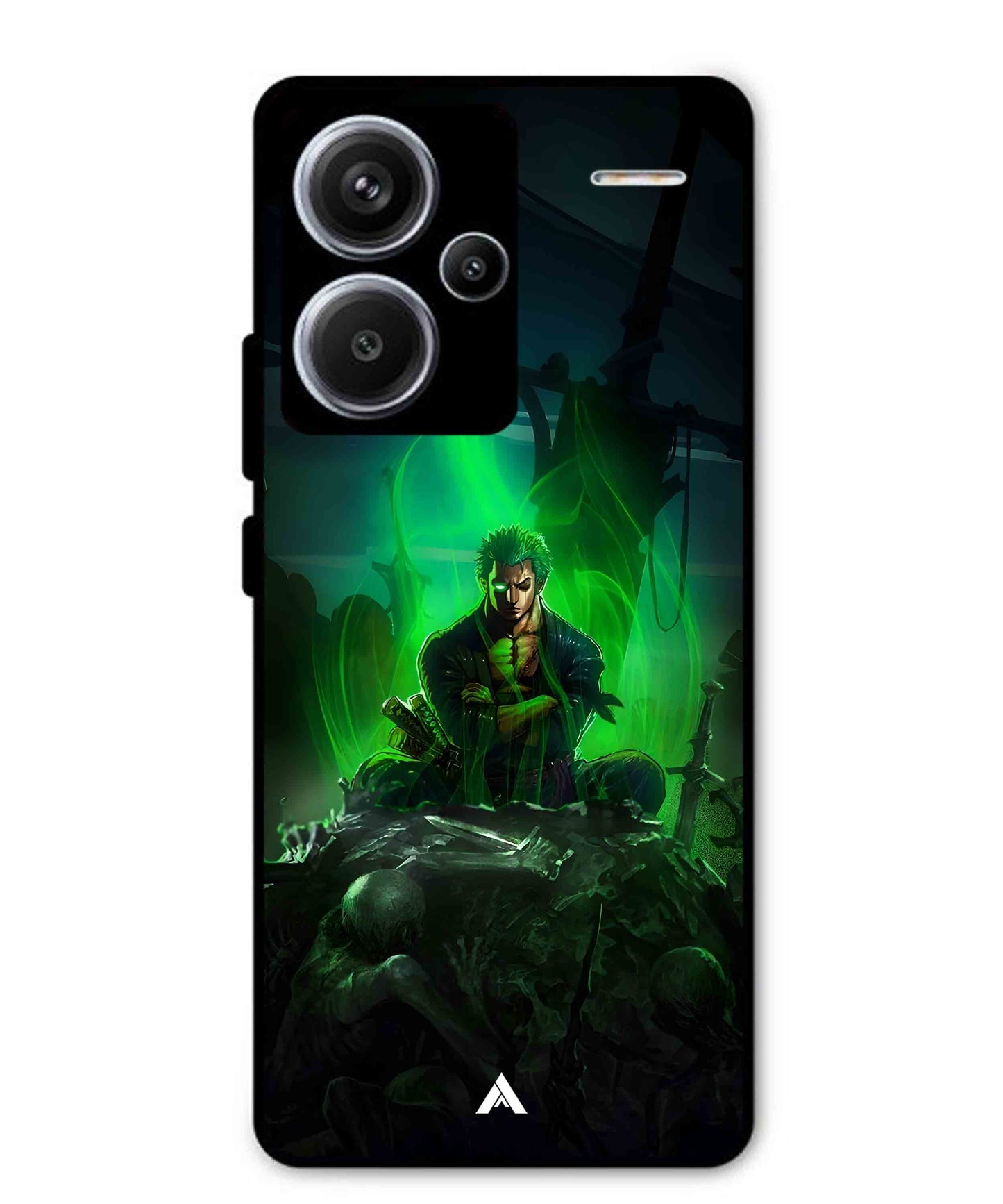 Onepiece Zoro 02 Anime Metal Back Cover Phone Case for Xiaomi Redmi Note 13 Pro Plus
