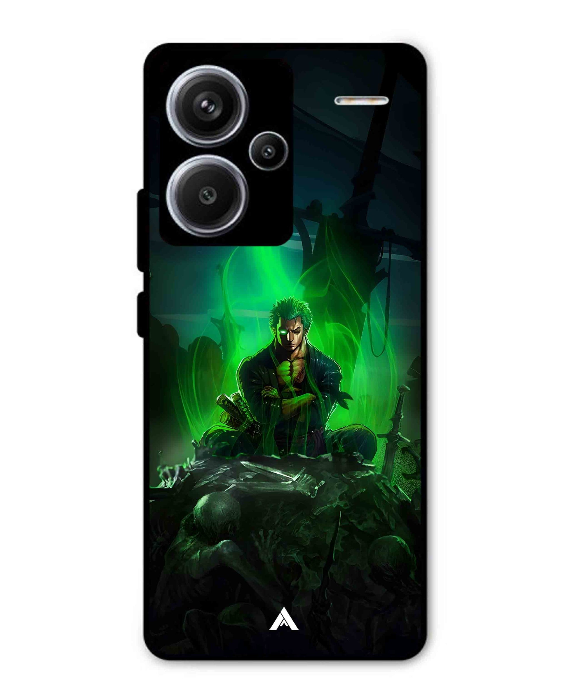 Onepiece Zoro 02 Anime Metal Back Cover Phone Case for Xiaomi Redmi Note 13 Pro Plus