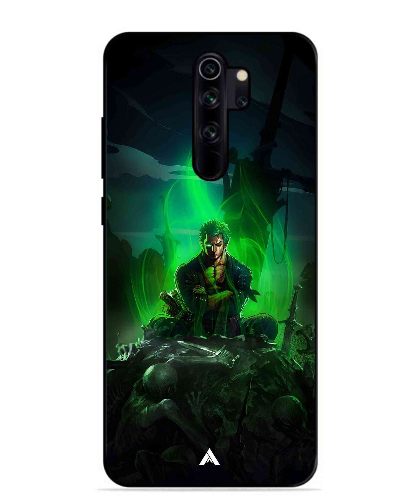 Onepiece Zoro 02 Anime Metal Back Cover Phone Case for Xiaomi Redmi Note 8 Pro