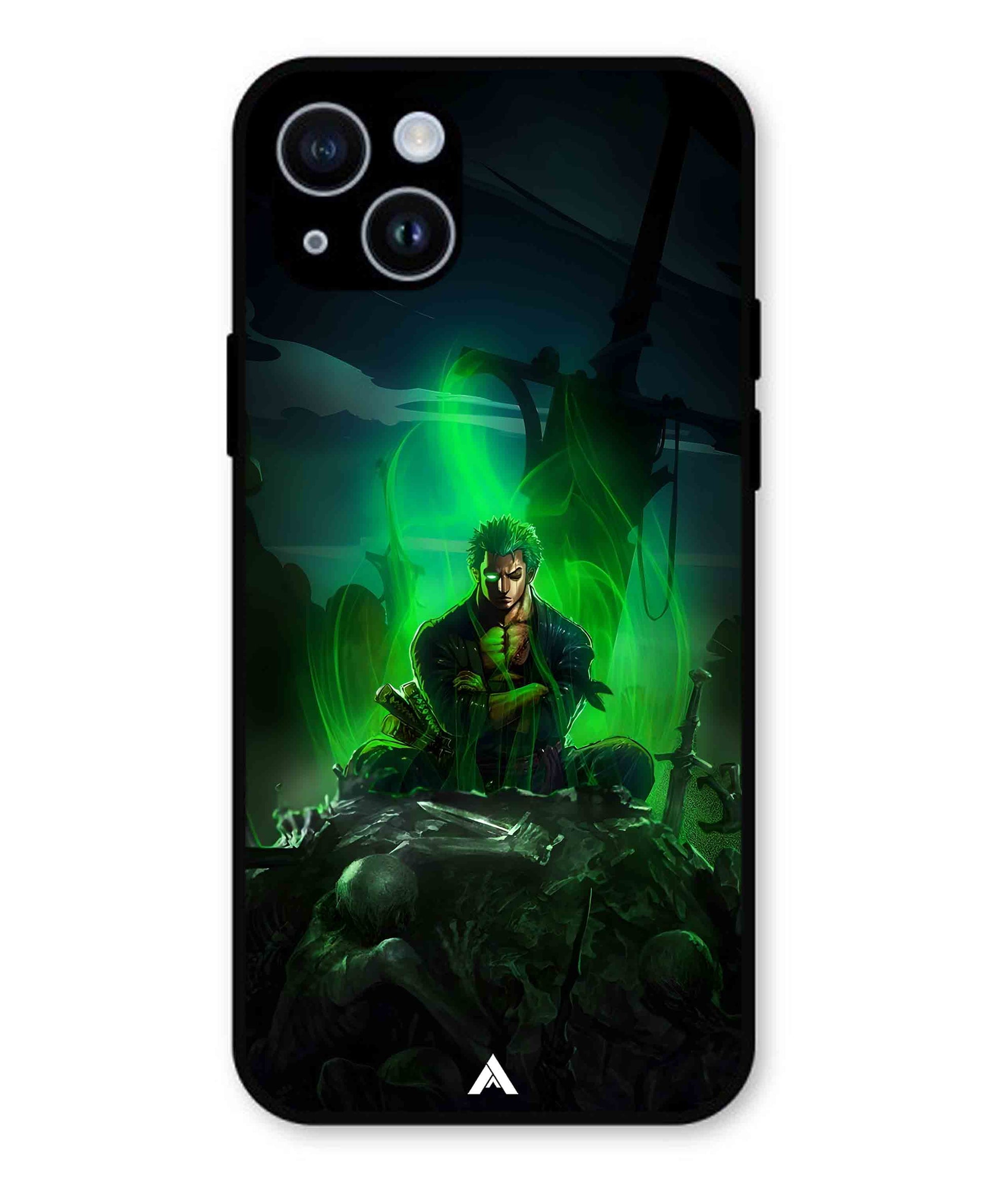 Onepiece Zoro 02 Anime Metal Back Cover Phone Case for iPhone 14