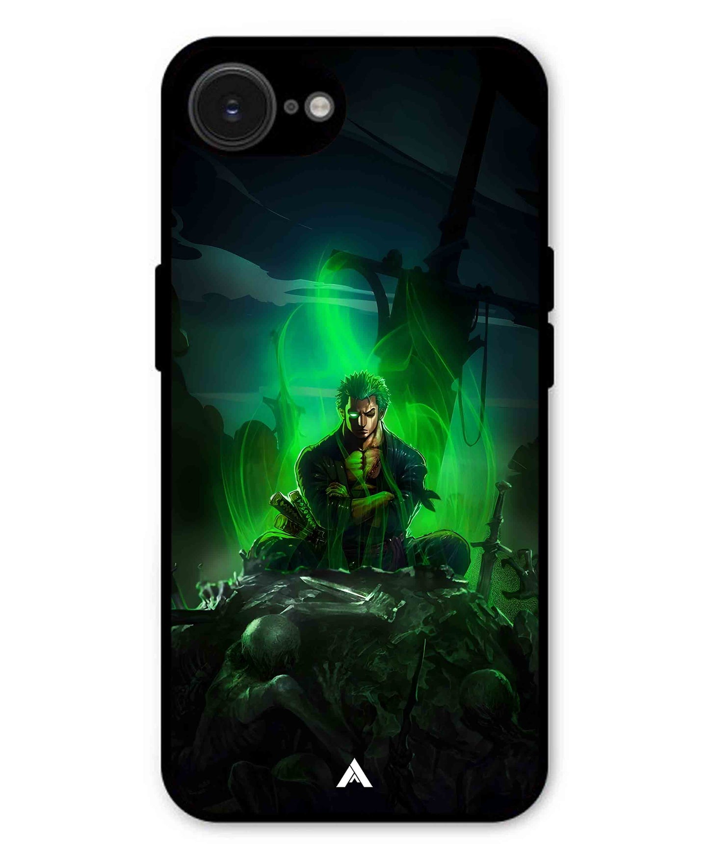 Onepiece Zoro 02 Anime Metal Back Cover Phone Case for iPhone 16e