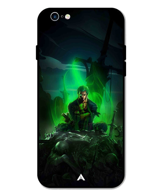 Onepiece Zoro 02 Anime Metal Back Cover Phone Case for iPhone 6 Plus