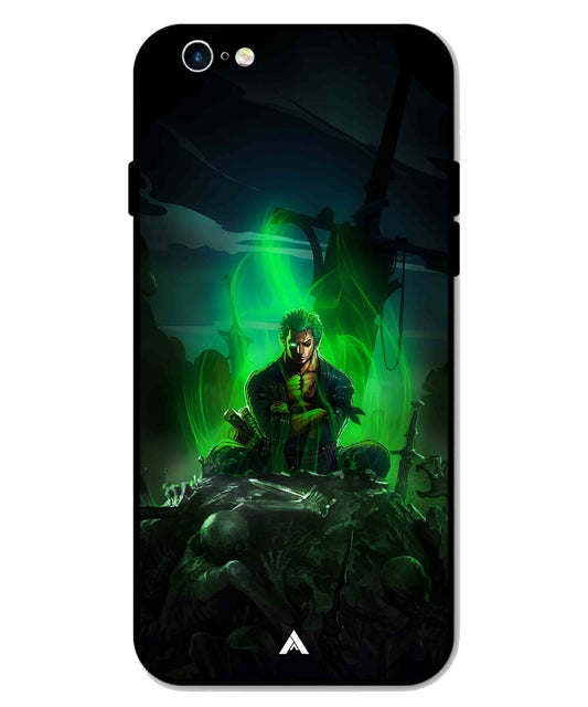 Onepiece Zoro 02 Anime Metal Back Cover Phone Case for iPhone 6s