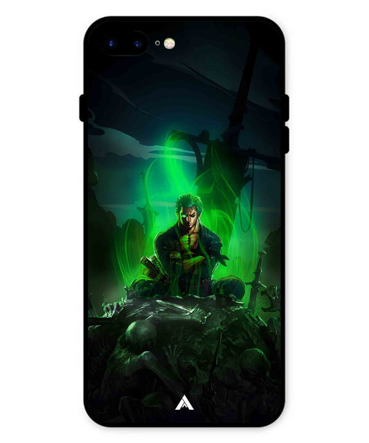 Onepiece Zoro 02 Anime Metal Back Cover Phone Case for iPhone 7 Plus