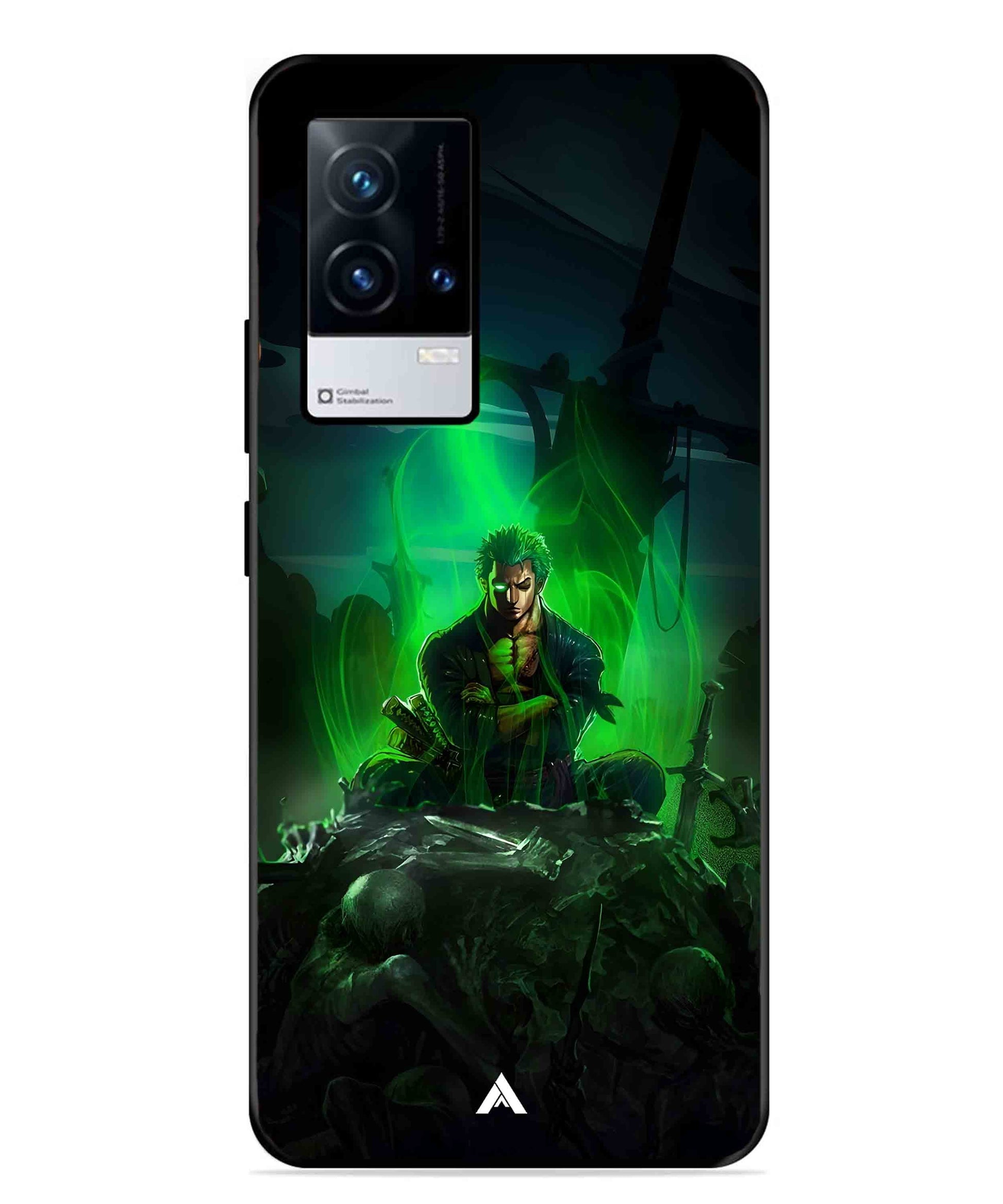 Onepiece Zoro 02 Anime Metal Back Cover Phone Case for iQOO 9