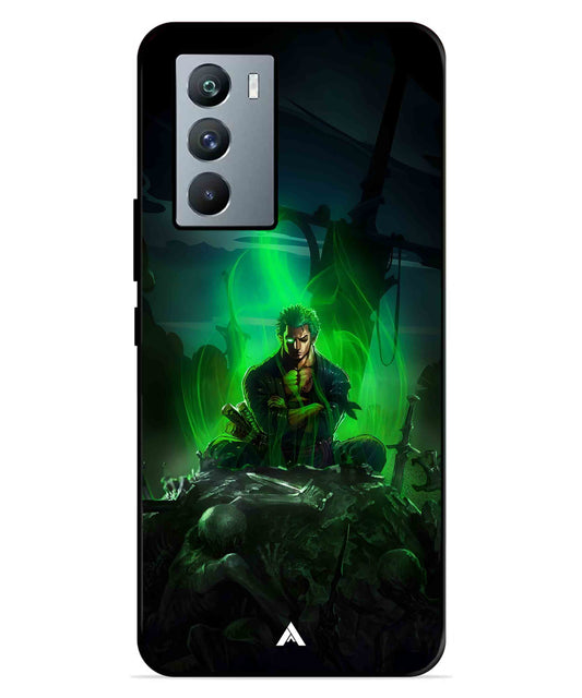 Onepiece Zoro 02 Anime Metal Back Cover Phone Case for iQOO 9 SE