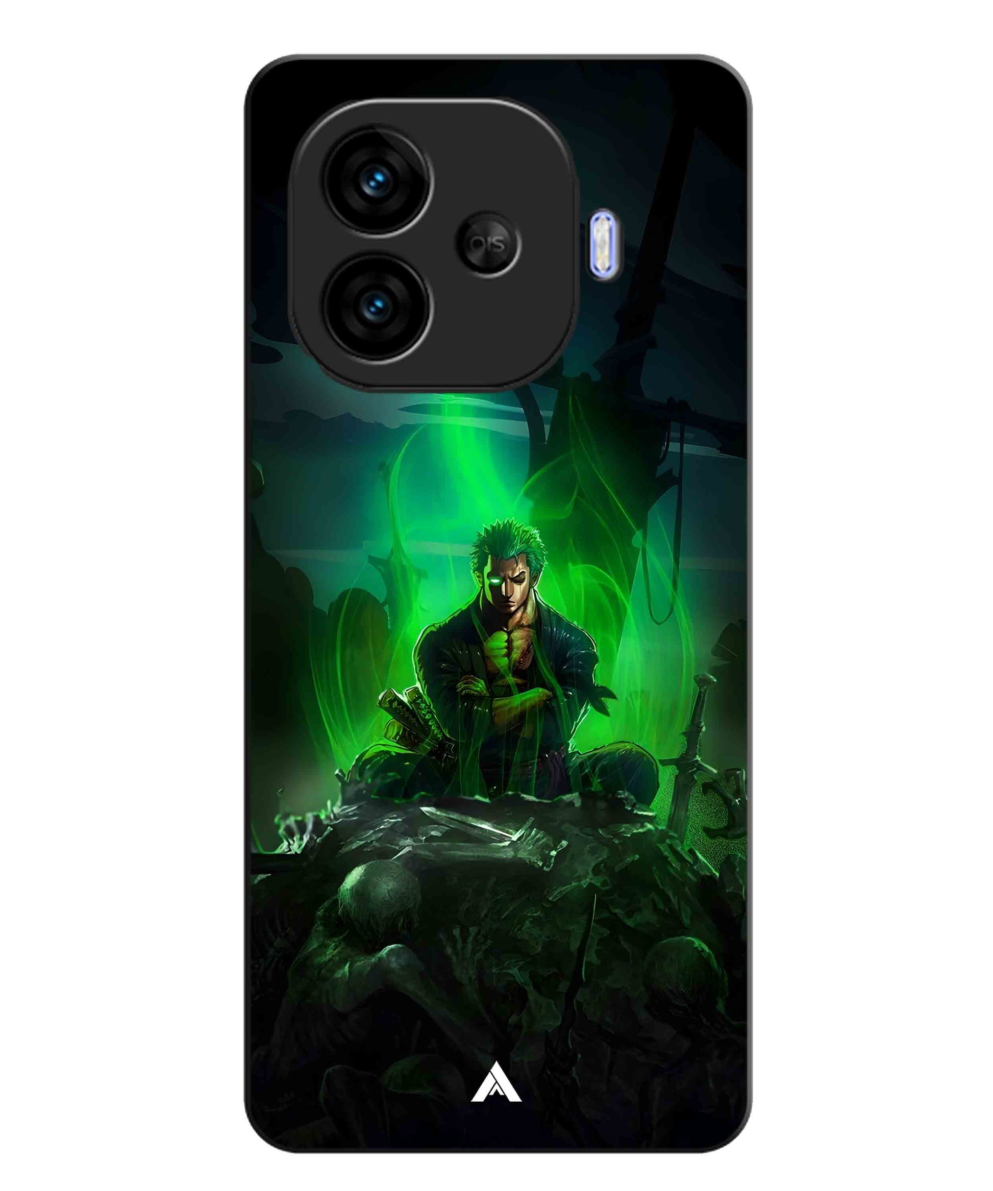 Onepiece Zoro 02 Anime Metal Back Cover Phone Case for iQOO Neo 10r