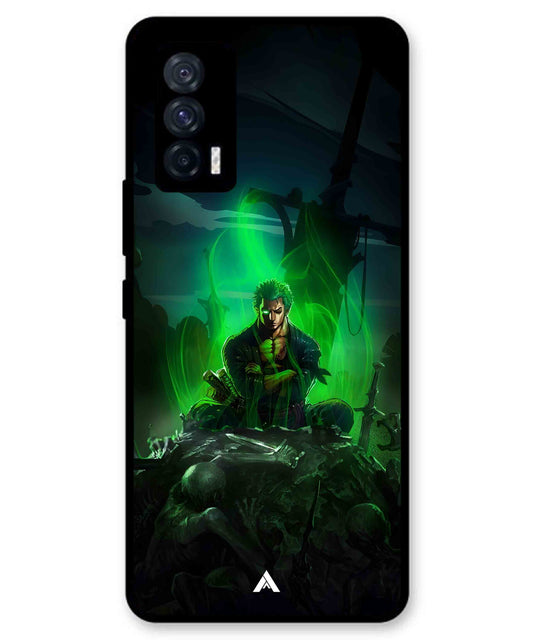 Onepiece Zoro 02 Anime Metal Back Cover Phone Case for iQOO Neo 5