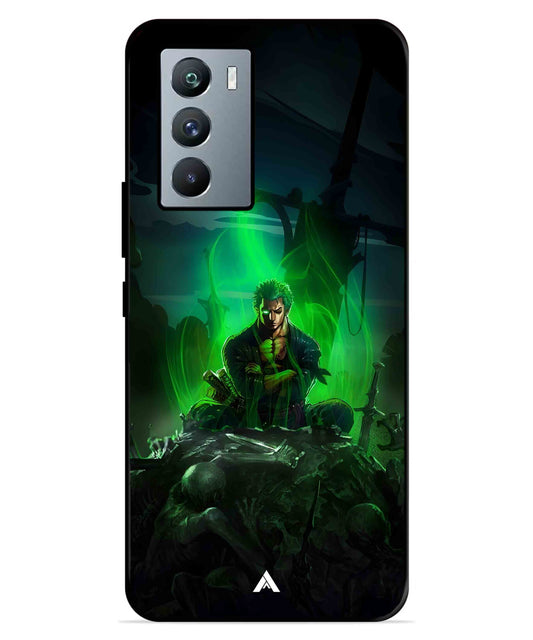 Onepiece Zoro 02 Anime Metal Back Cover Phone Case for iQOO Neo 5s