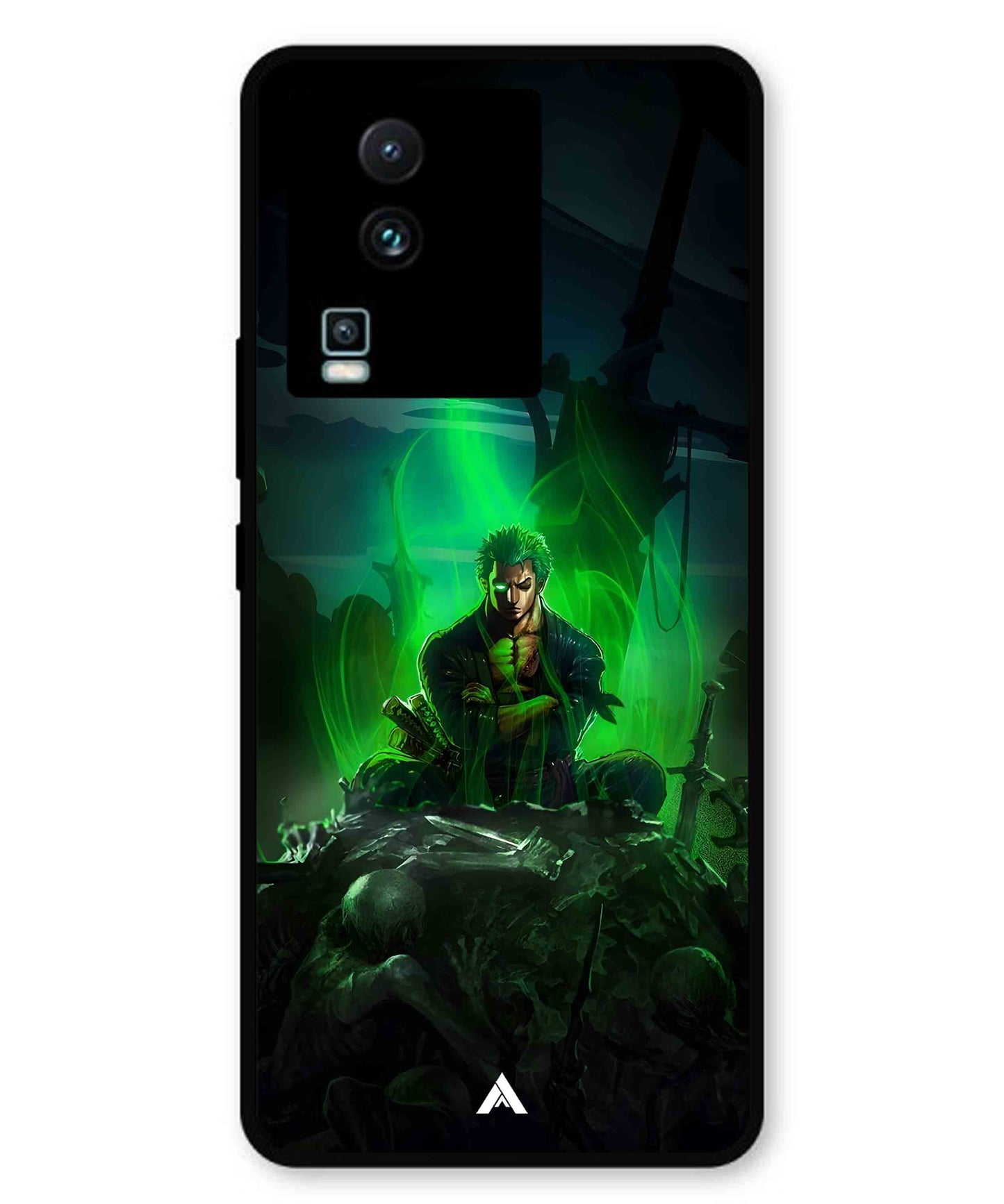 Onepiece Zoro 02 Anime Metal Back Cover Phone Case for iQOO Neo 7