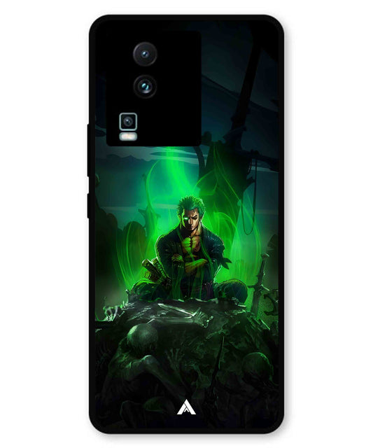 Onepiece Zoro 02 Anime Metal Back Cover Phone Case for iQOO Neo 7 Pro