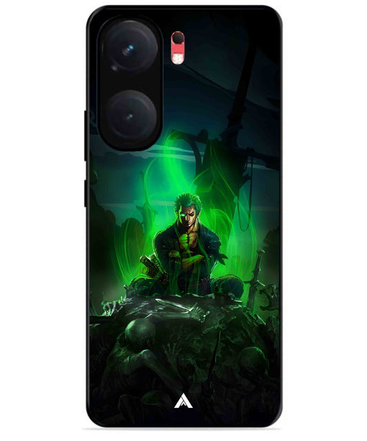 Onepiece Zoro 02 Anime Metal Back Cover Phone Case for iQOO Neo 9 Pro