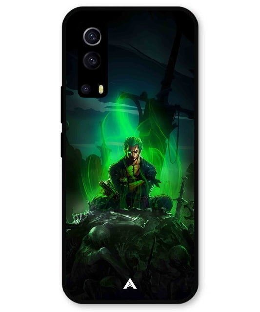 Onepiece Zoro 02 Anime Metal Back Cover Phone Case for iQOO Z3
