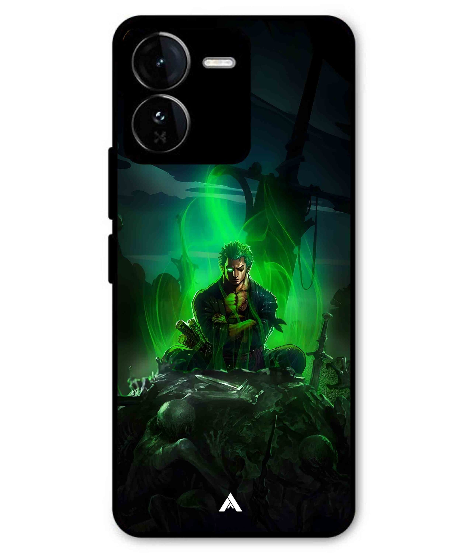 Onepiece Zoro 02 Anime Metal Back Cover Phone Case for iQOO Z9