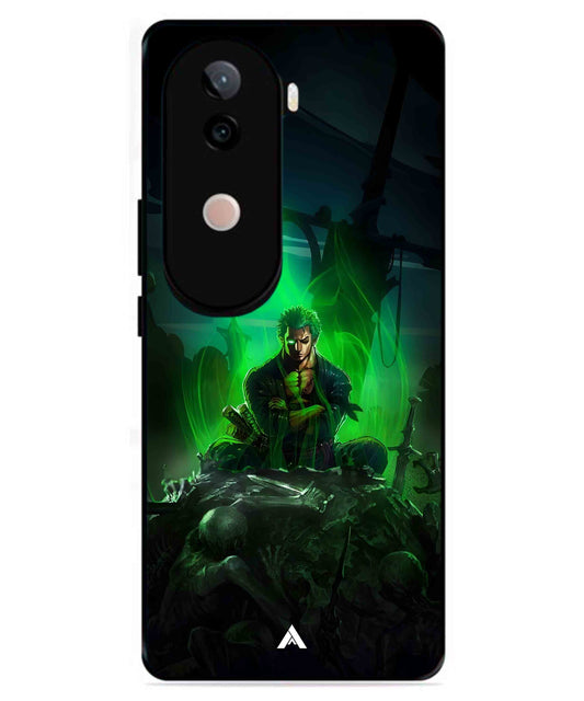 Onepiece Zoro 02 Anime Metal Back Cover Phone Case for iQOO Z9s