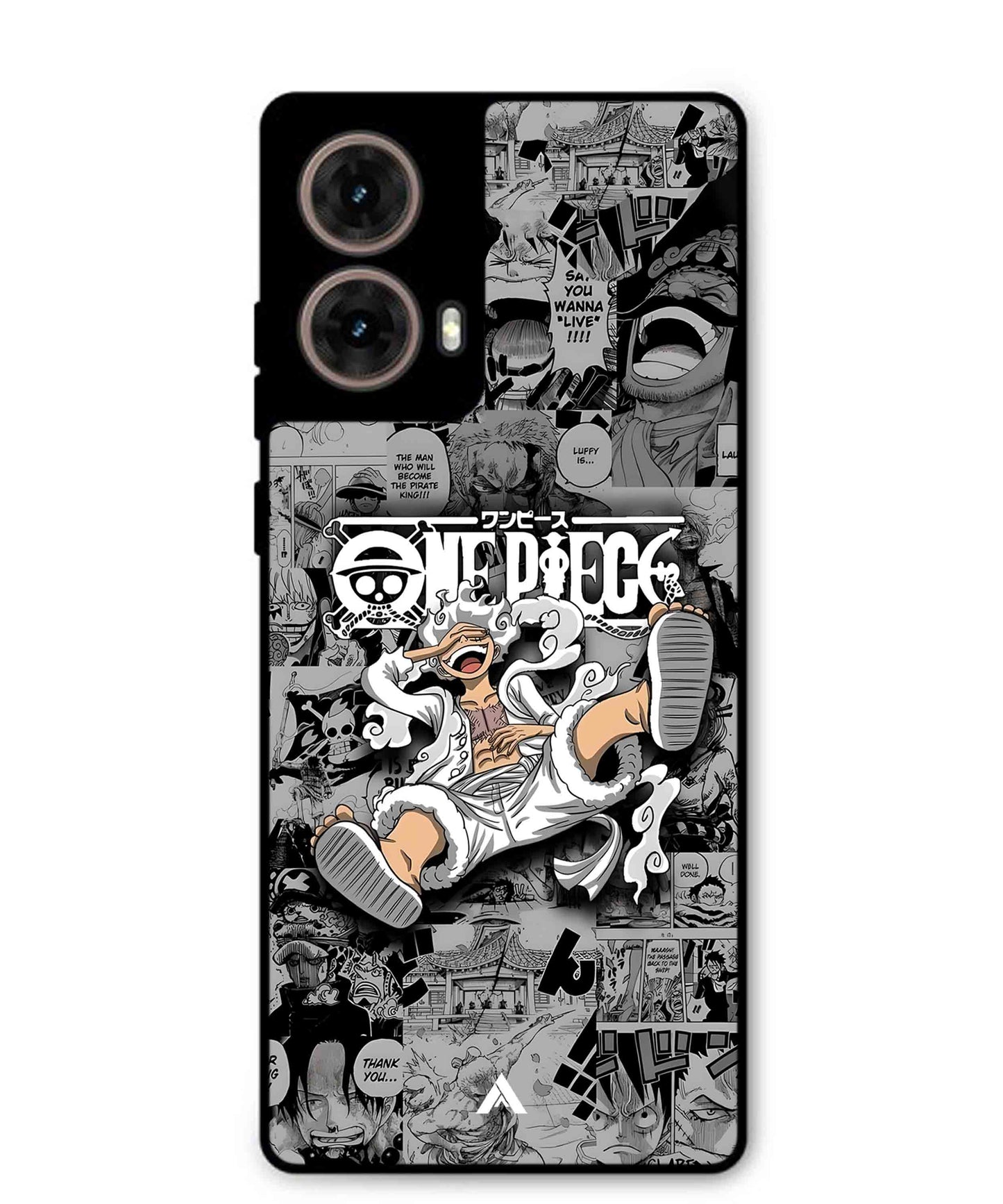 Onepiece luffy 01 Anime Metal Back Cover Phone Case for Moto Edge 50 Fusion