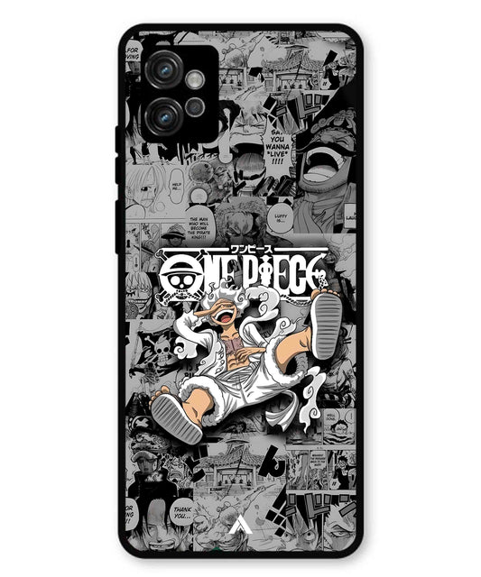 Onepiece luffy 01 Anime Metal Back Cover Phone Case for Moto G32