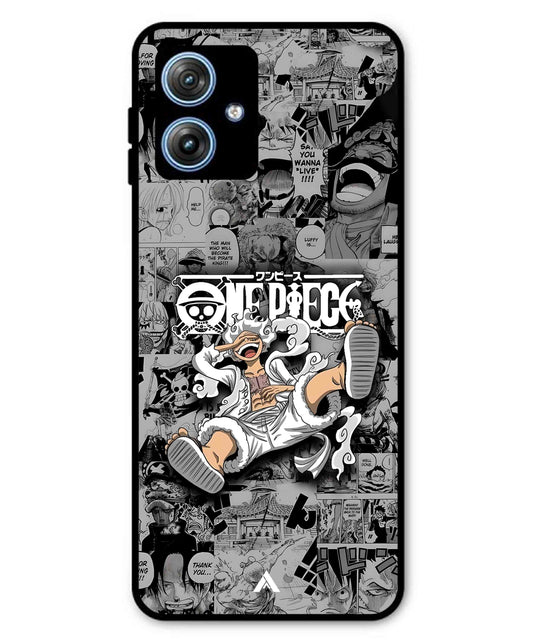 Onepiece luffy 01 Anime Metal Back Cover Phone Case for Moto G54