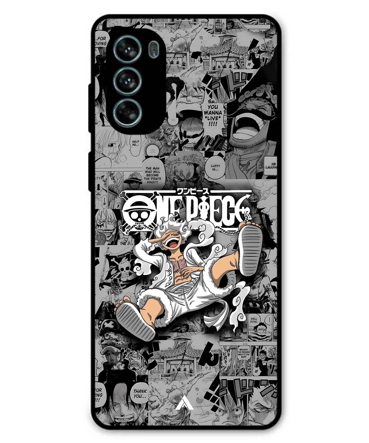 Onepiece luffy 01 Anime Metal Back Cover Phone Case for Moto G62