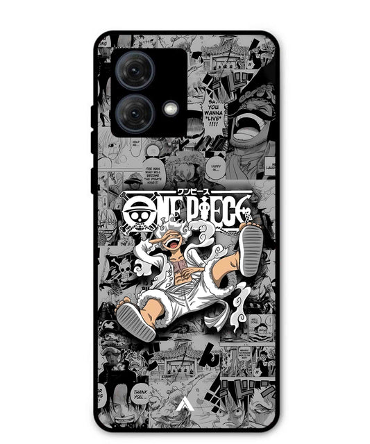 Onepiece luffy 01 Anime Metal Back Cover Phone Case for Moto G84