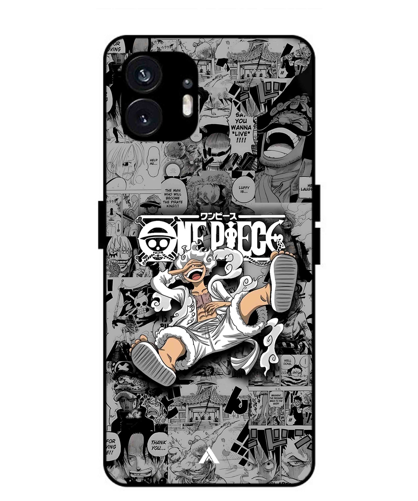 Onepiece luffy 01 Anime Metal Back Cover Phone Case for Nothing Phone 2
