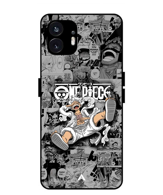 Onepiece luffy 01 Anime Metal Back Cover Phone Case for Nothing Phone 2