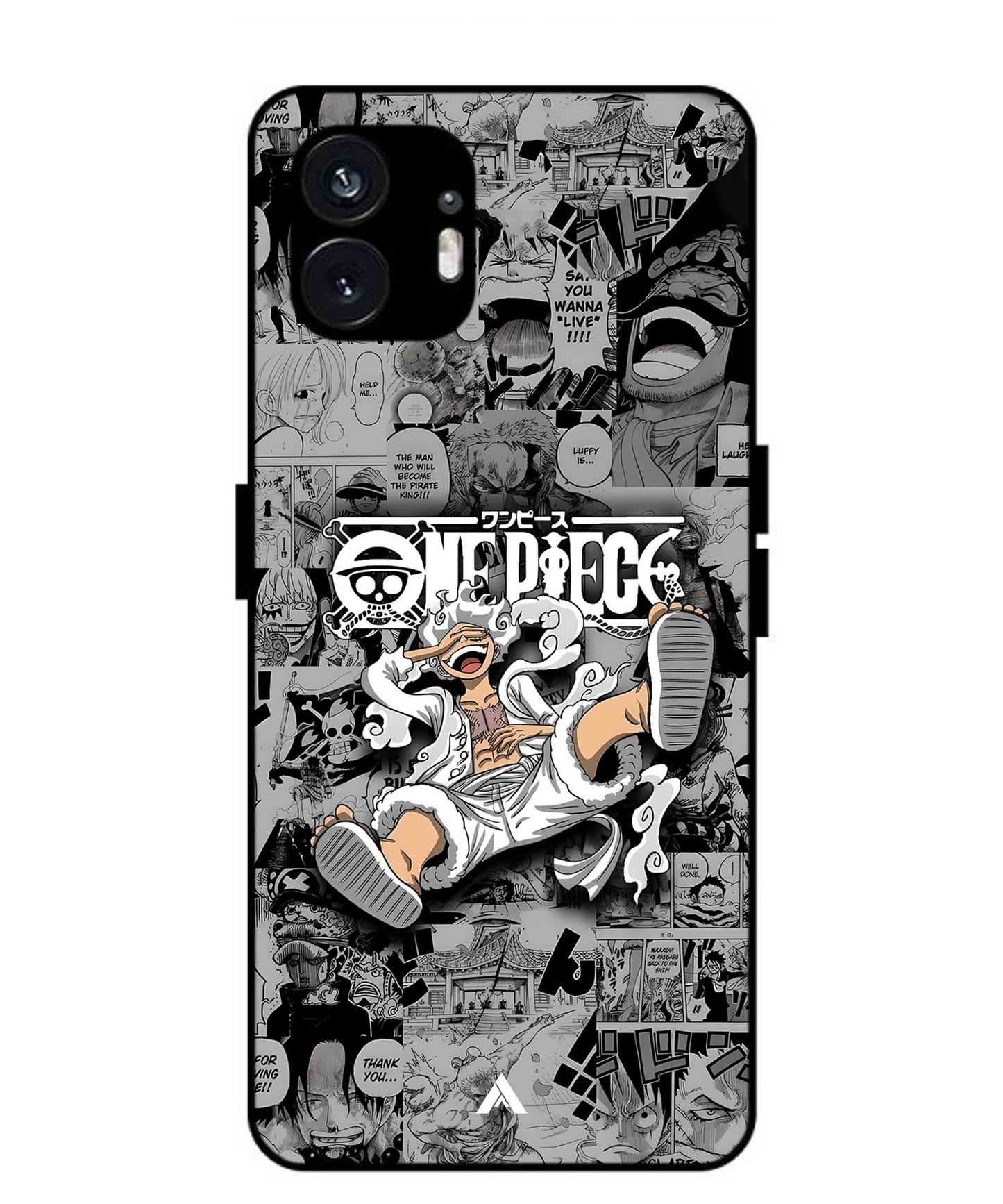 Onepiece luffy 01 Anime Metal Back Cover Phone Case for Nothing Phone 2a
