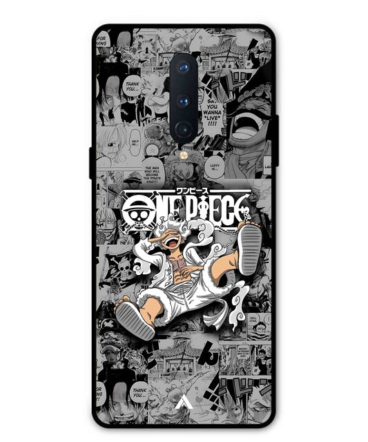 Onepiece luffy 01 Anime Metal Back Cover Phone Case for Oneplus 8