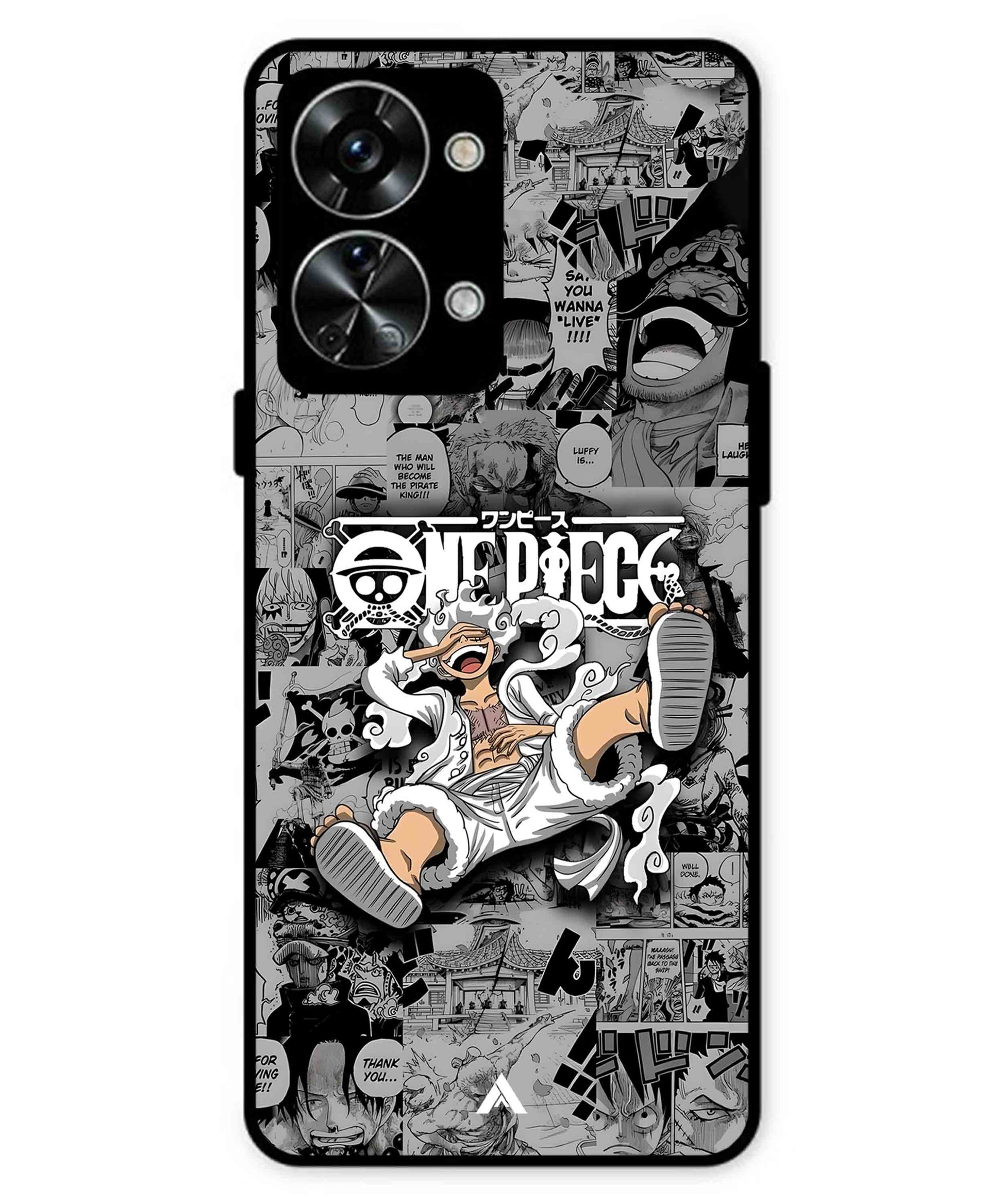 Onepiece luffy 01 Anime Metal Back Cover Phone Case for Oneplus Nord 2T