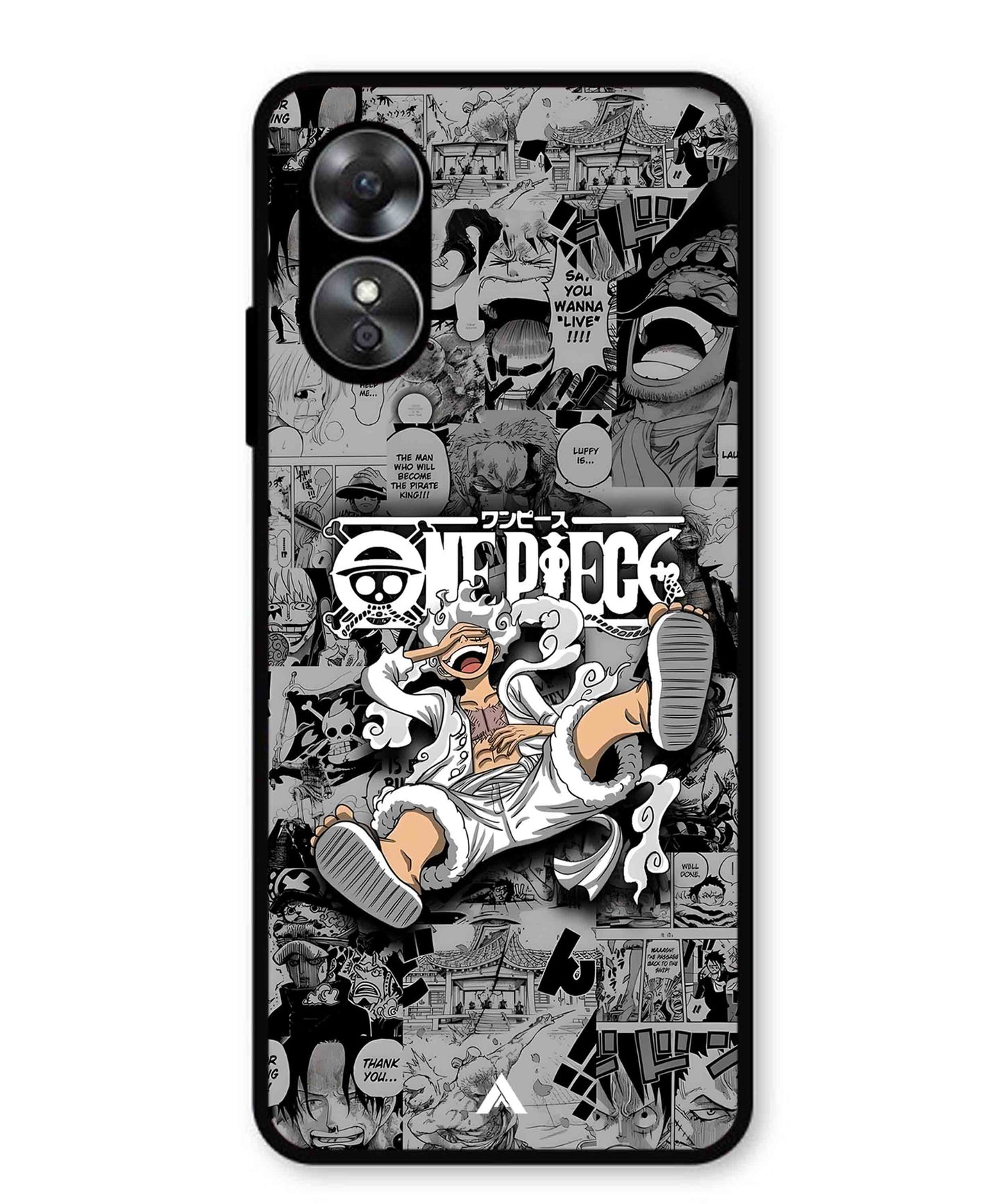 Onepiece luffy 01 Anime Metal Back Cover Phone Case for Oppo A17