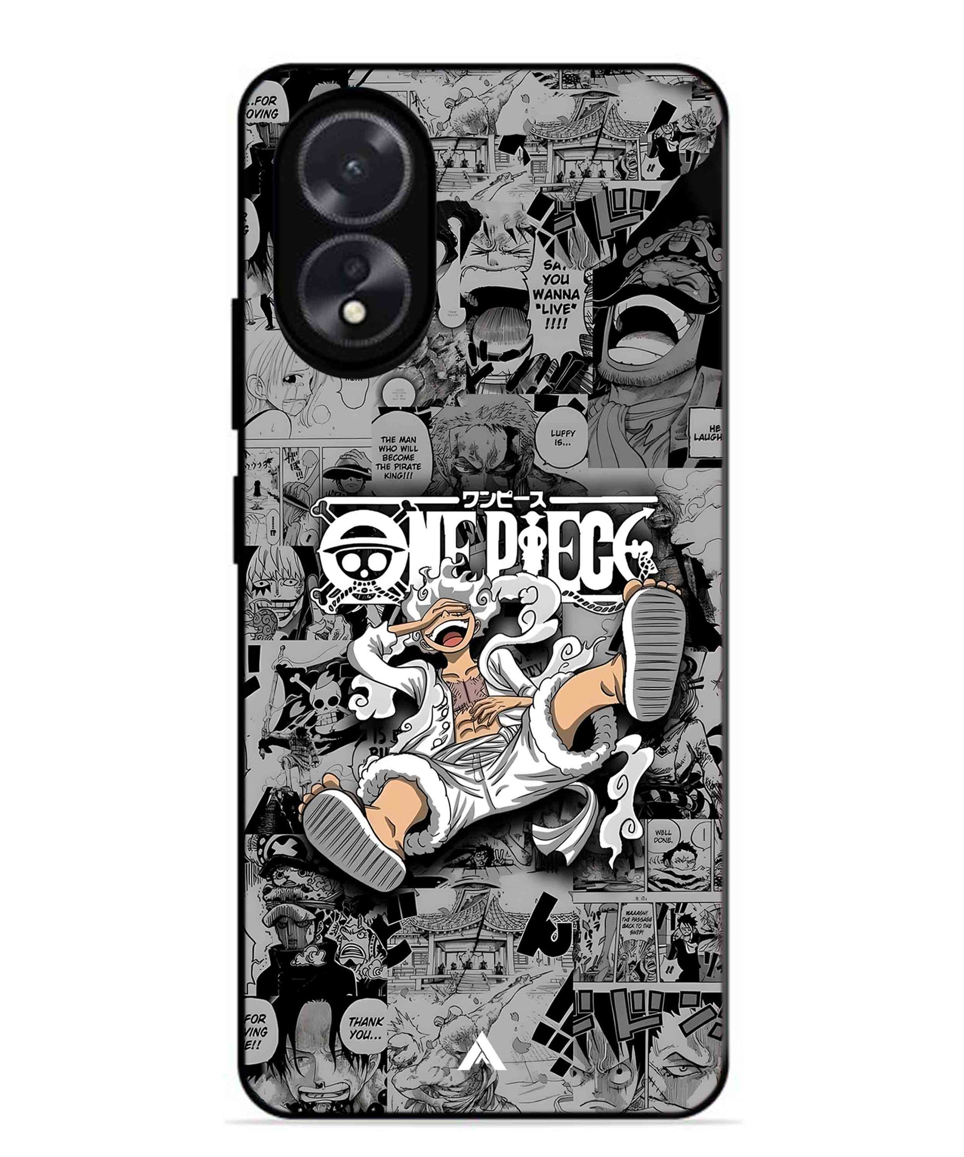 Onepiece luffy 01 Anime Metal Back Cover Phone Case for Oppo A18