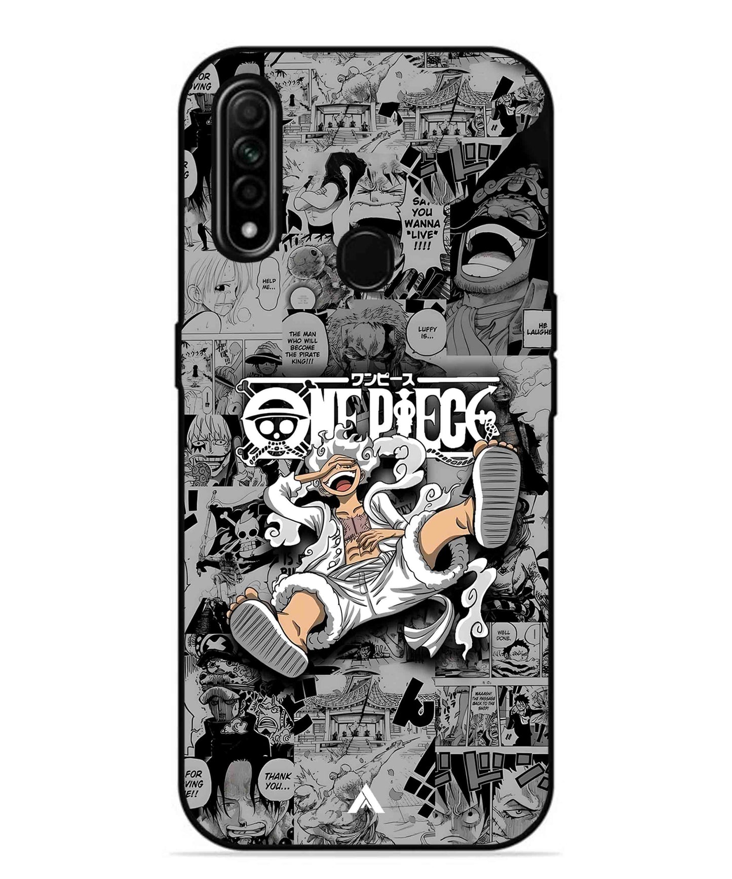 Onepiece luffy 01 Anime Metal Back Cover Phone Case for Oppo A31