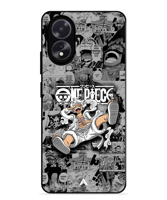 Onepiece luffy 01 Anime Metal Back Cover Phone Case for Oppo A38