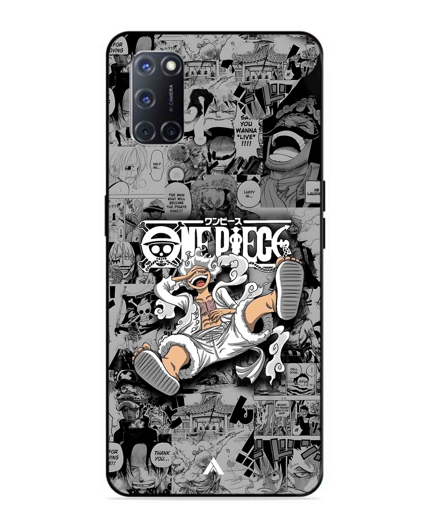 Onepiece luffy 01 Anime Metal Back Cover Phone Case for Oppo A52