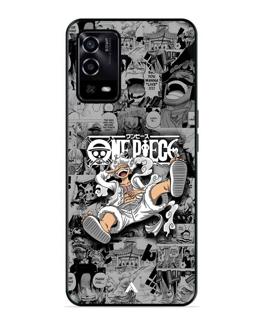 Onepiece luffy 01 Anime Metal Back Cover Phone Case for Oppo A53s