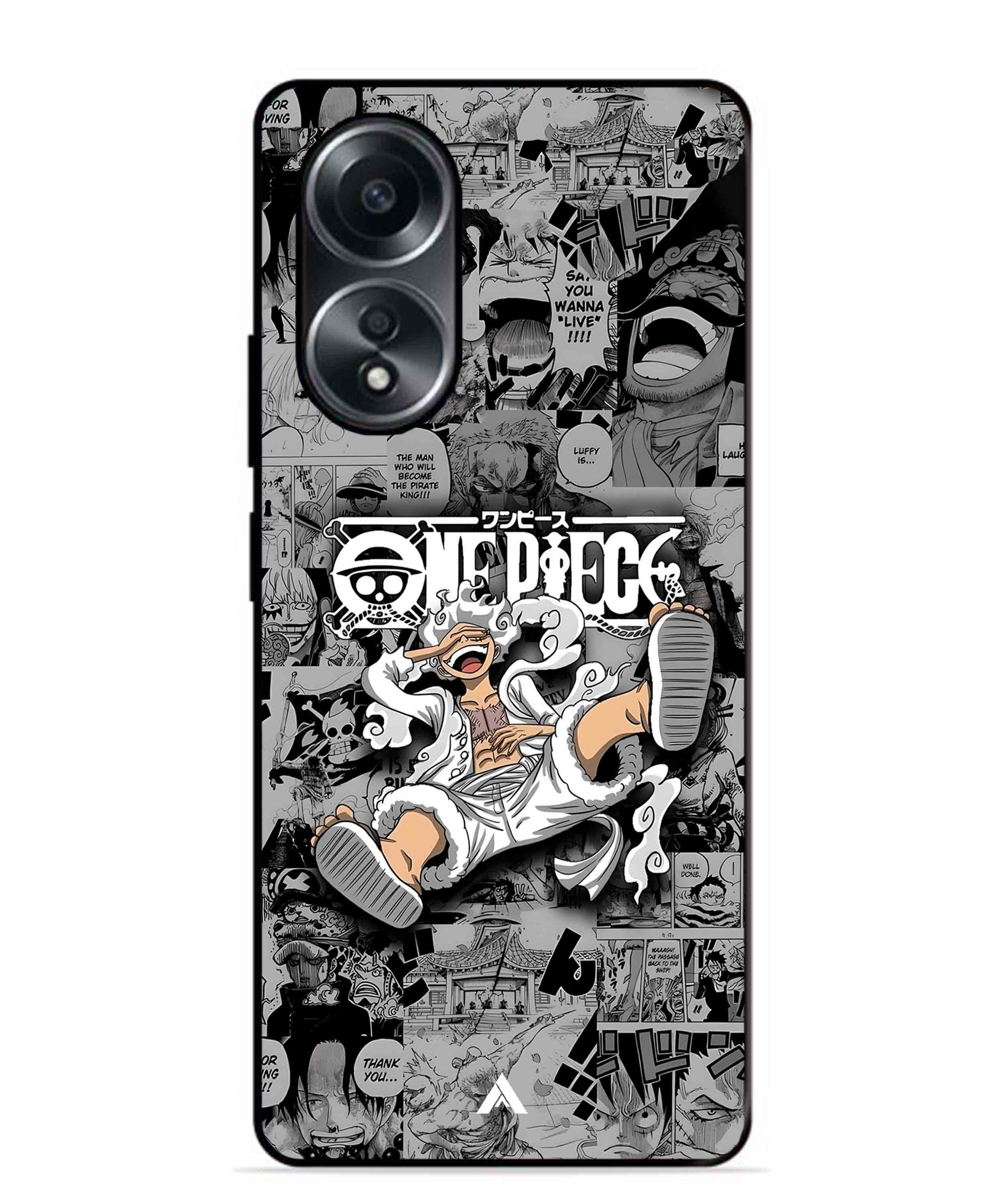 Onepiece luffy 01 Anime Metal Back Cover Phone Case for Oppo A58
