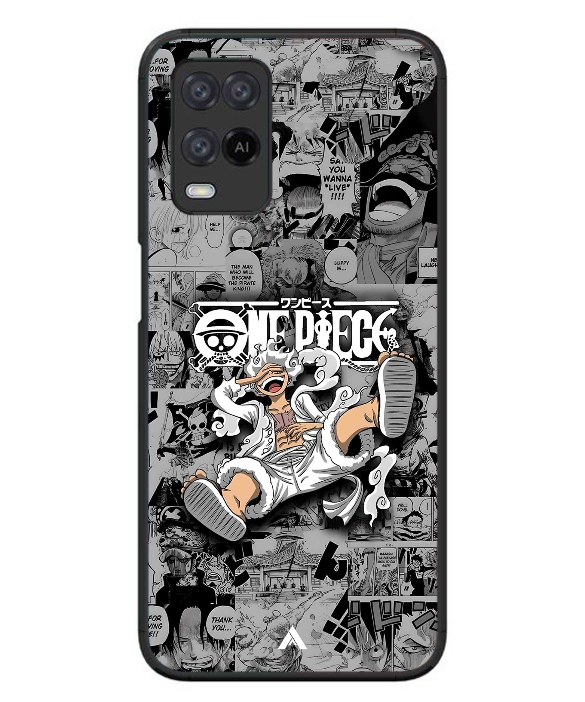 Onepiece luffy 01 Anime Metal Back Cover Phone Case for Oppo A74