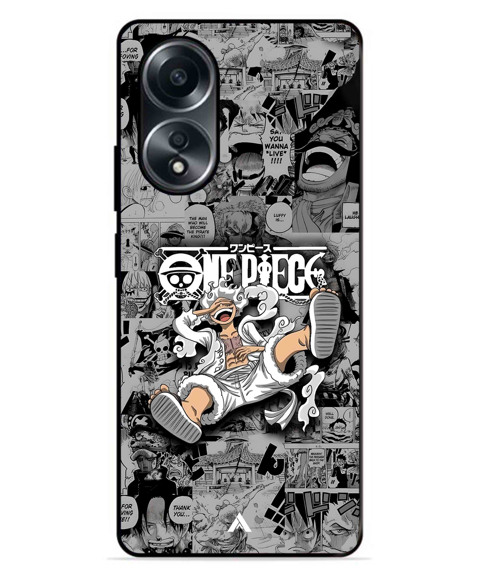 Onepiece luffy 01 Anime Metal Back Cover Phone Case for Oppo A78