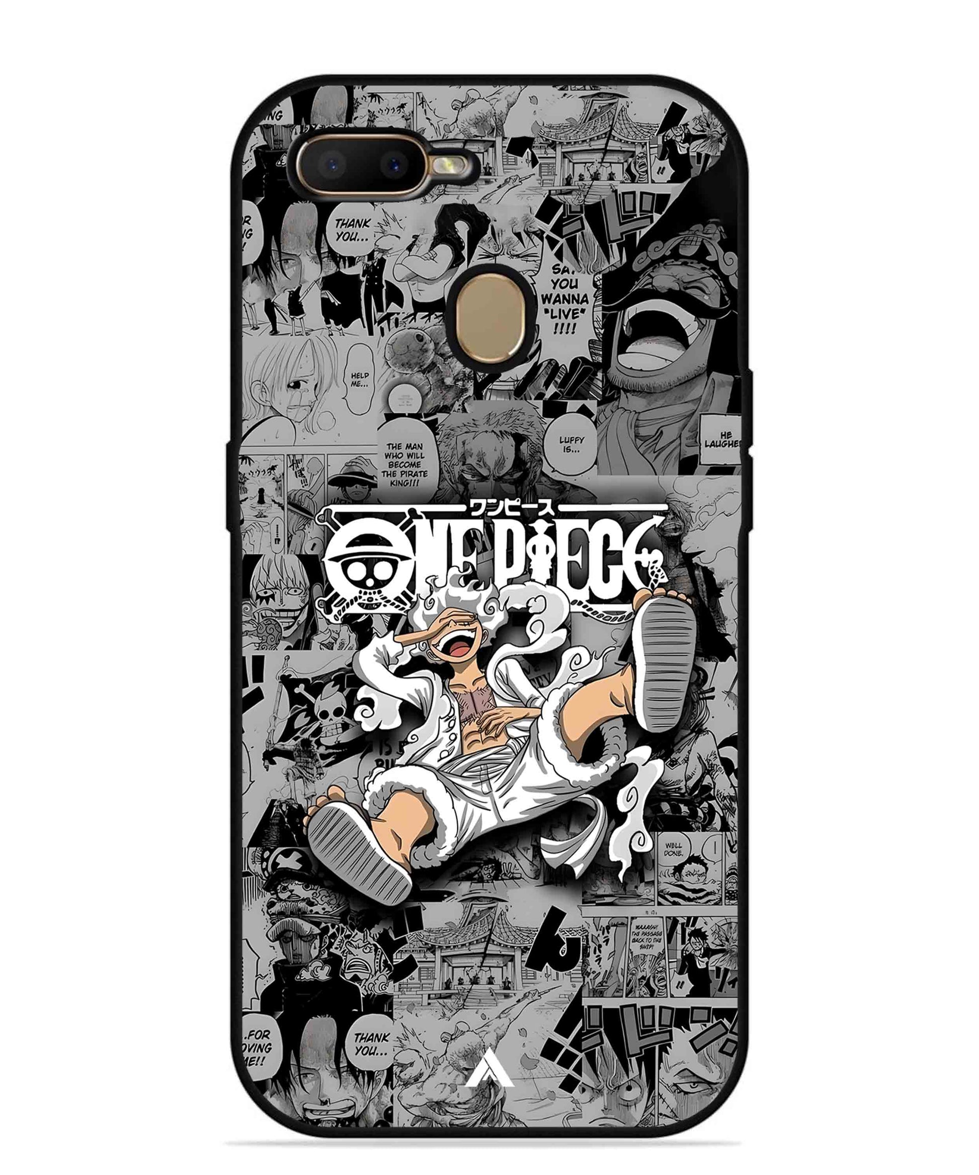 Onepiece luffy 01 Anime Metal Back Cover Phone Case for Oppo A7