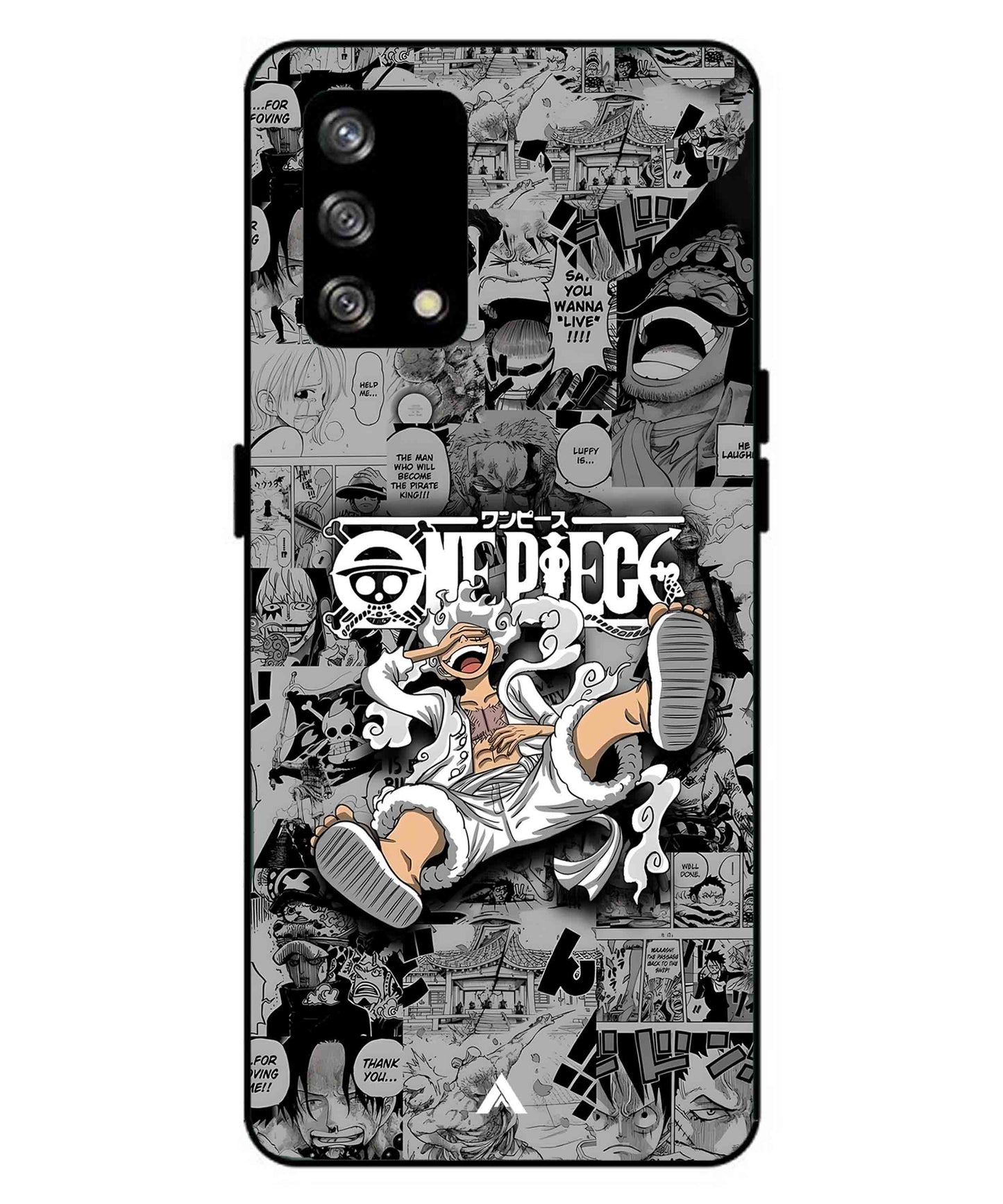 Onepiece luffy 01 Anime Metal Back Cover Phone Case for Oppo A93
