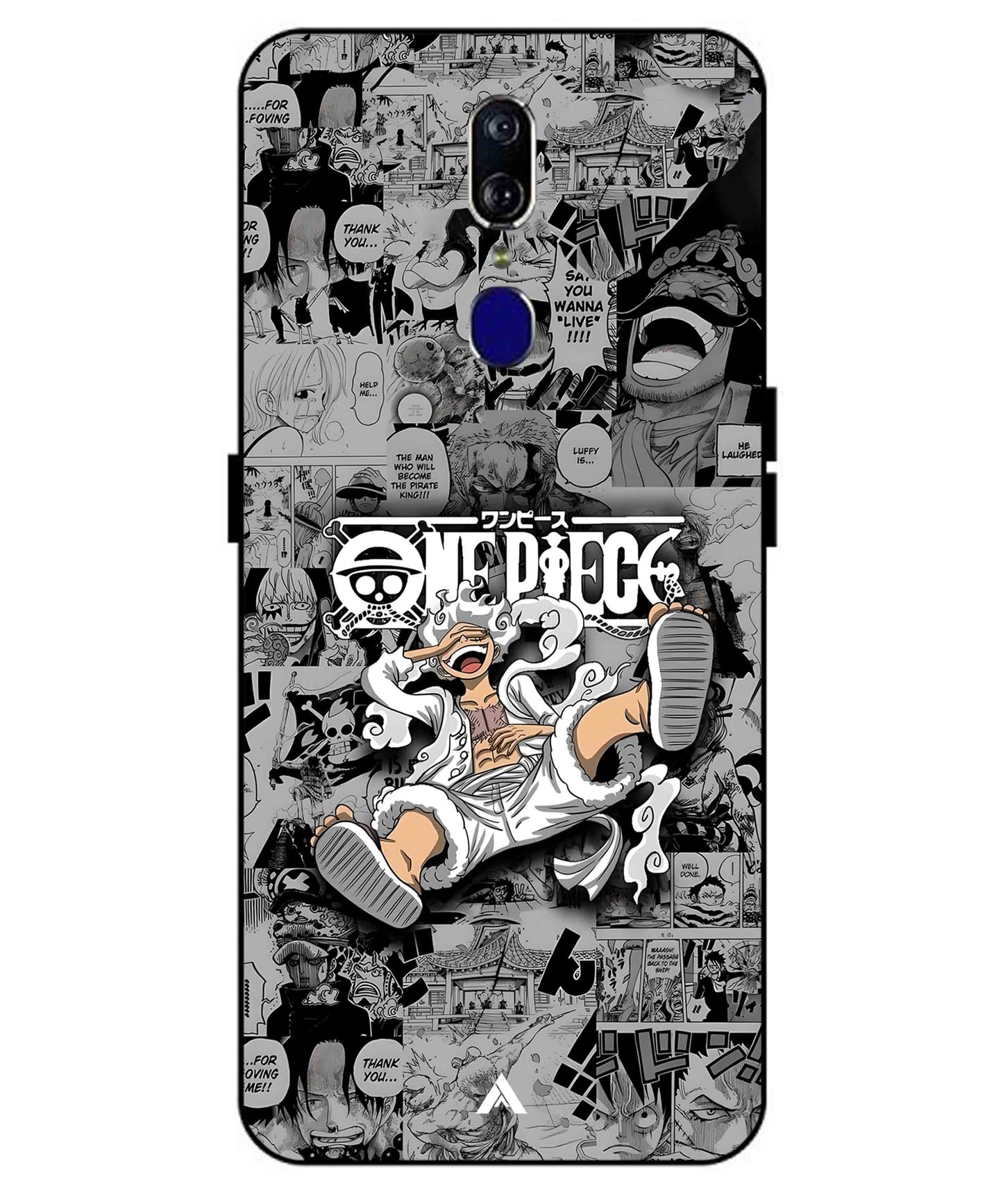 Onepiece luffy 01 Anime Metal Back Cover Phone Case for Oppo F11